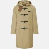 Outlet Gloverall Children's Gabardine Showerproof Duffle Coat Stone