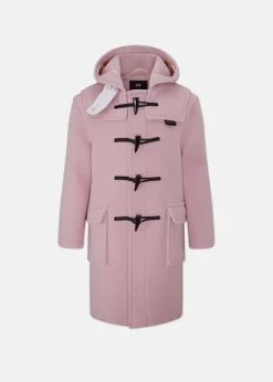 Online Gloverall Children's Herringbone Wool Duffle Coat Rose