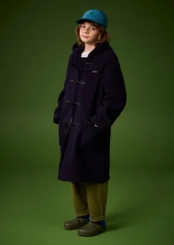 Online Gloverall Children's Herringbone Wool Duffle Coat Winter White