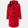 Outlet Gloverall Children's Melton Wool Duffle Coat Red