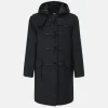 Clearance Gloverall Children's Melton Wool Duffle Coat Charcoal