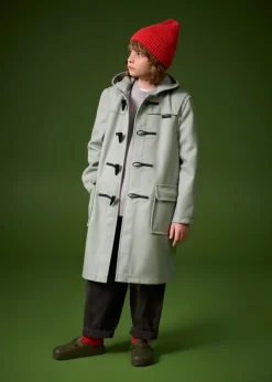 Outlet Gloverall Children's Melton Wool Duffle Coat Red