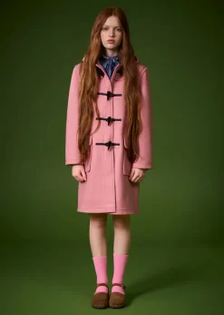 Sale Gloverall Children's Melton Wool Duffle Coat Sage