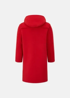 Outlet Gloverall Children's Melton Wool Duffle Coat Red