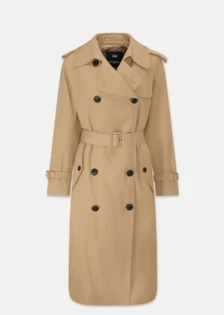 Outlet Gloverall Darcy Trench Coat Stone