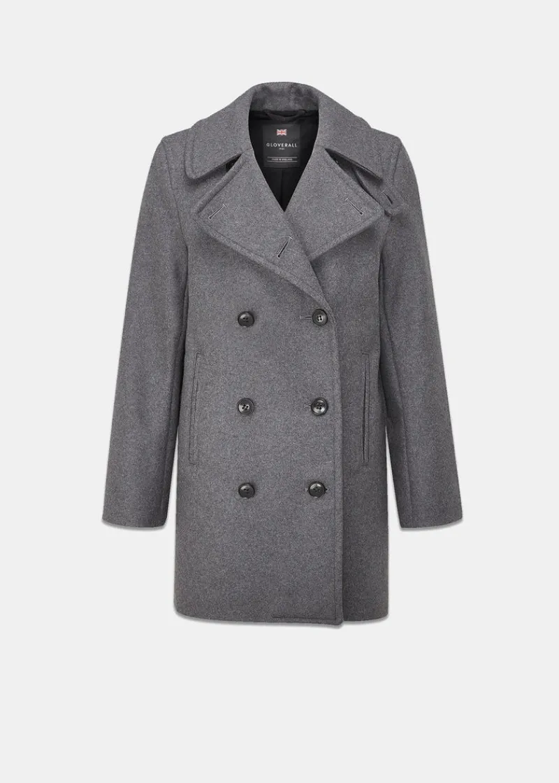 Clearance Gloverall Ellen Peacoat Grey