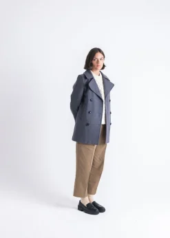 Clearance Gloverall Ellen Peacoat Grey