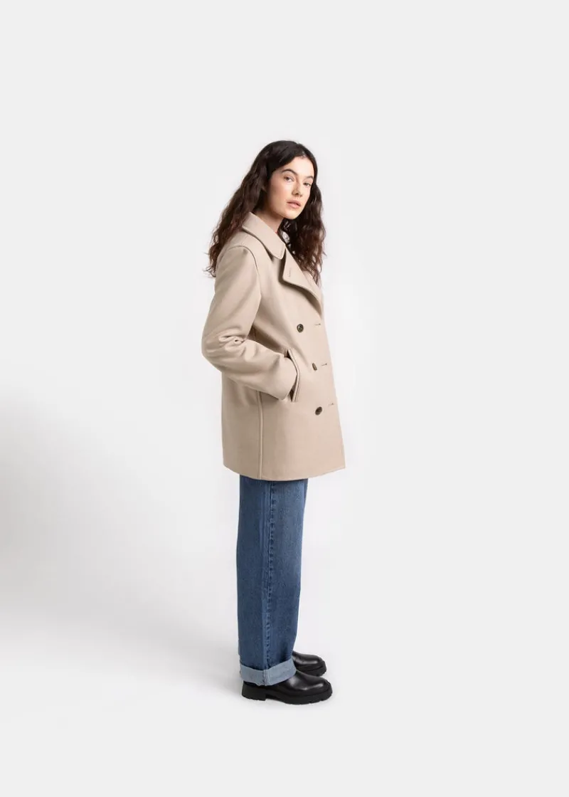 New Gloverall Ellen Peacoat Mink