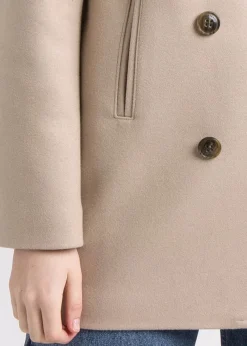 New Gloverall Ellen Peacoat Mink