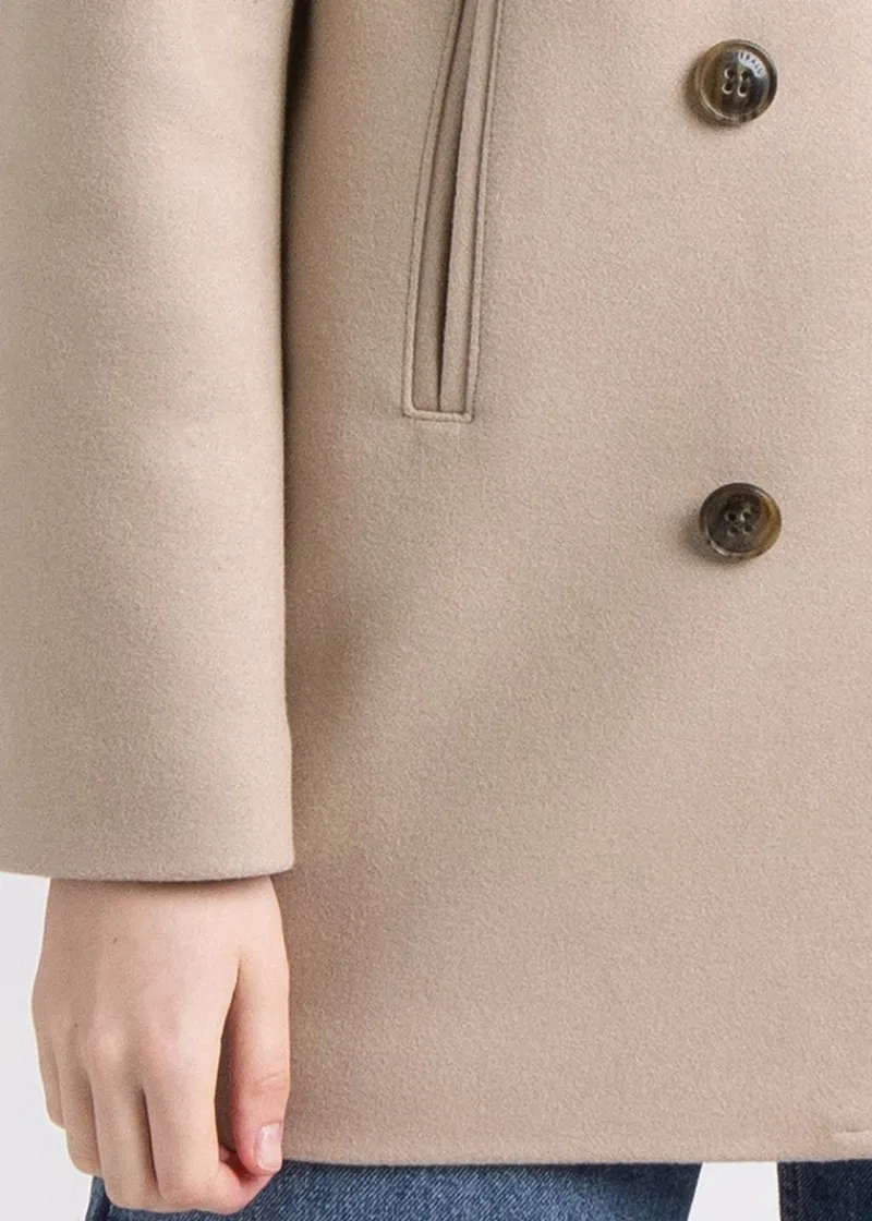 New Gloverall Ellen Peacoat Mink