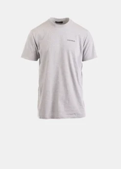 Fashion Gloverall Embroidered Organic Cotton T-Shirt Grey