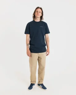 Best Gloverall Embroidered Organic Cotton T-Shirt Navy