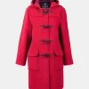 Online Gloverall Freda Duffle Coat Cranberry