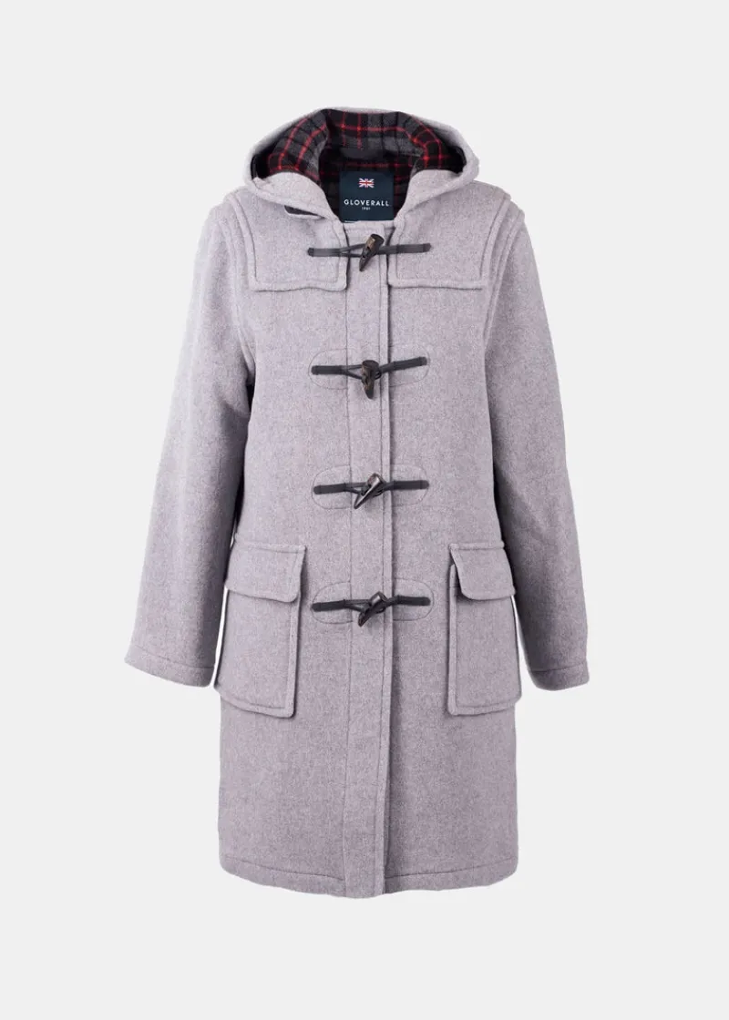 Online Gloverall Freda Duffle Coat Silver