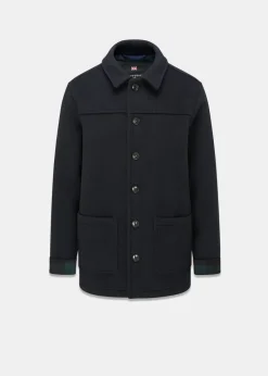 Fashion Gloverall George Jacket Navy Black Watch