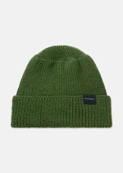 Clearance Gloverall Merino Wool Watch Cap Green