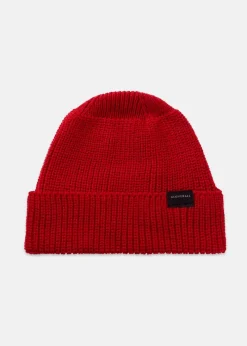Clearance Gloverall Merino Wool Watch Cap Red