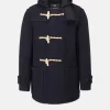 Hot Gloverall Mid Monty Duffle Coat Navy Black Webbing