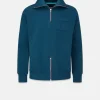 Sale Gloverall Military Zip Sweatshirt Teal