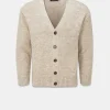 Discount Gloverall Moss Stitch Cardigan Oatmeal