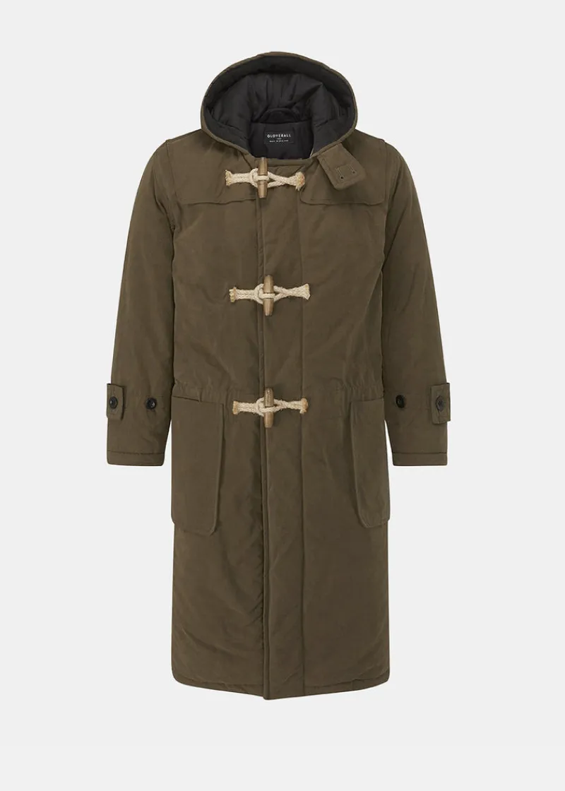 Fashion Gloverall Padded Duffle Coat Khaki