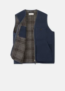 Sale Gloverall Renewed Works Vest Navy