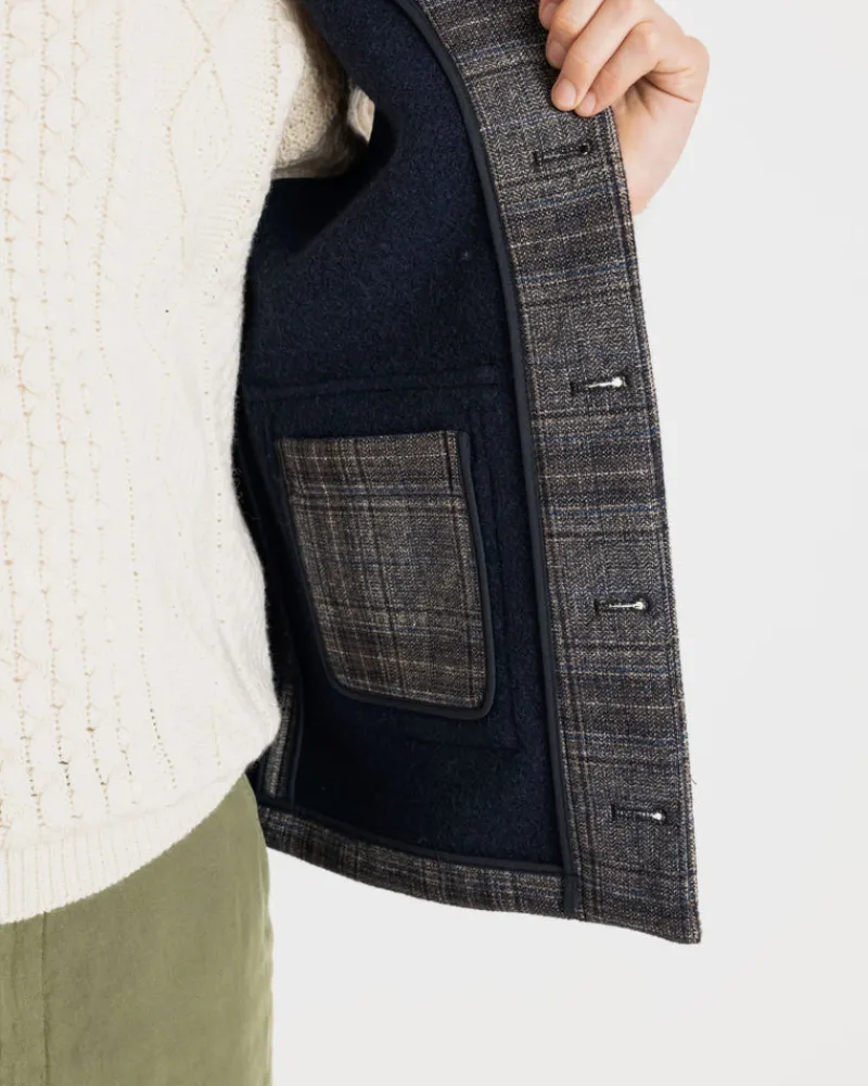 Outlet Gloverall Roger Check Gilet