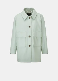 Fashion Gloverall Shacket Sage
