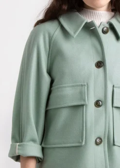 Fashion Gloverall Shacket Sage