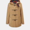 Online Gloverall Short Slim Fit Duffle Coat Camel Buchanan