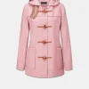 Fashion Gloverall Short Slim Fit Duffle Coat Pink