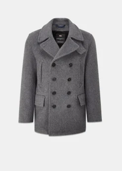 Hot Gloverall Tartan Churchill Peacoat Grey Black Watch