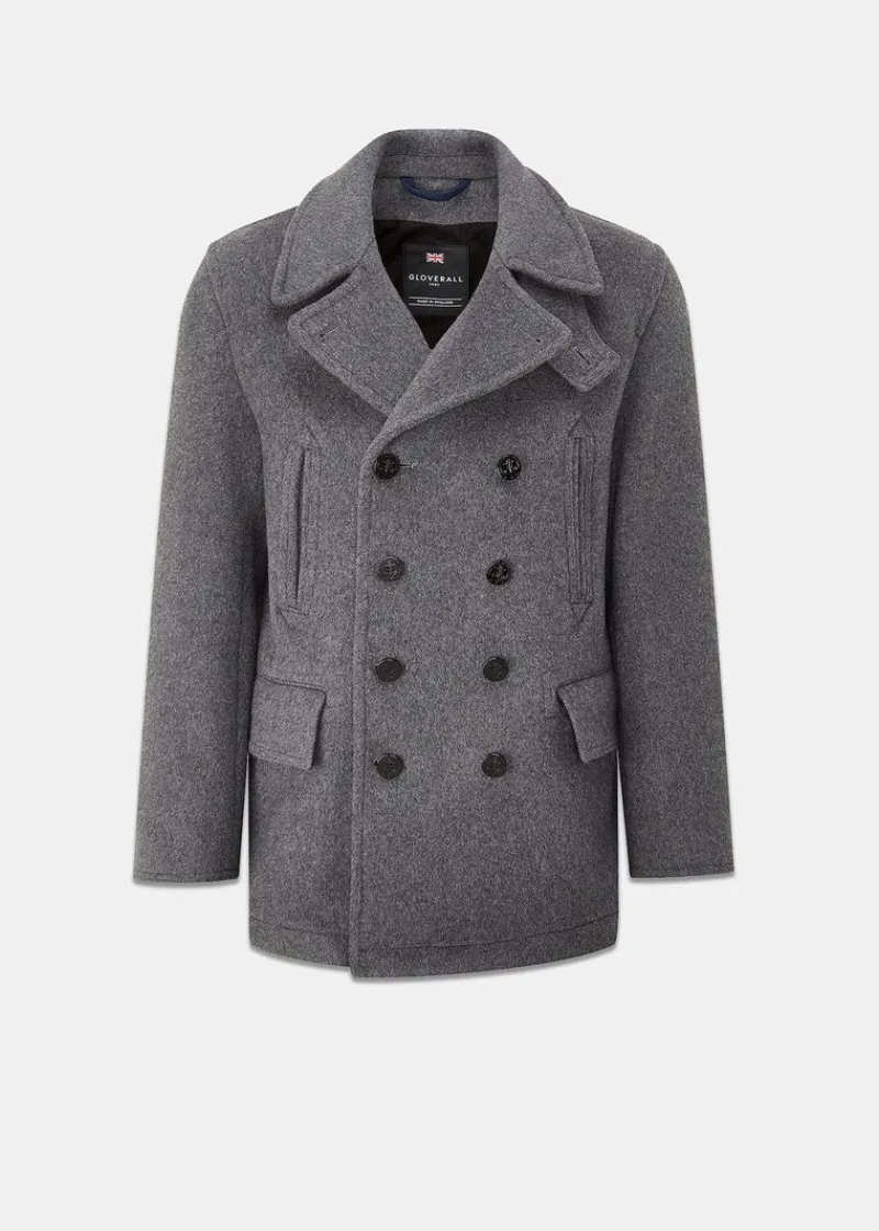 Hot Gloverall Tartan Churchill Peacoat Grey Black Watch