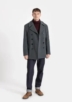 Hot Gloverall Tartan Churchill Peacoat Grey Black Watch