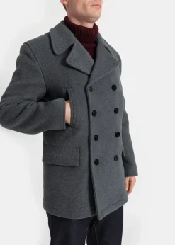 Hot Gloverall Tartan Churchill Peacoat Grey Black Watch