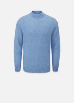 Hot Gloverall Windsor Lambswool Jumper Sky Blue