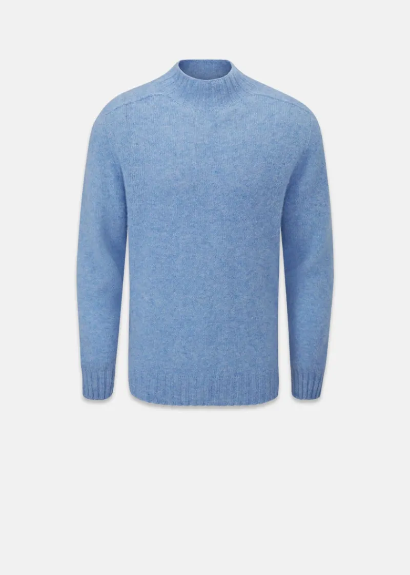 Hot Gloverall Windsor Lambswool Jumper Sky Blue