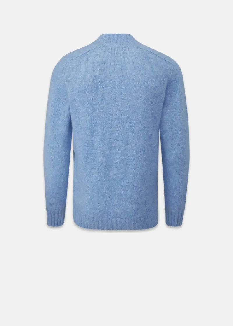 Hot Gloverall Windsor Lambswool Jumper Sky Blue