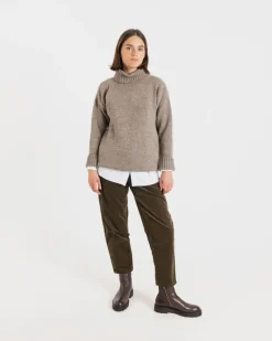 Fashion Gloverall Women's Submariner Jumper Mushroom
