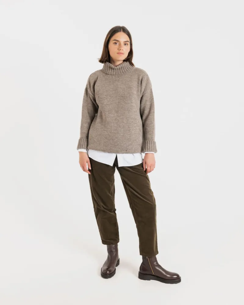 Fashion Gloverall Women's Submariner Jumper Mushroom