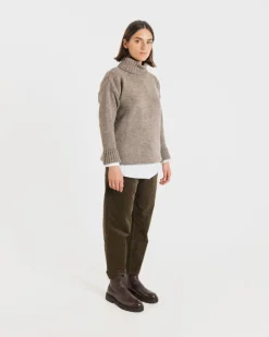 Fashion Gloverall Women's Submariner Jumper Mushroom